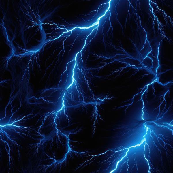 Lightning blau - Überbreite BIO French Terry